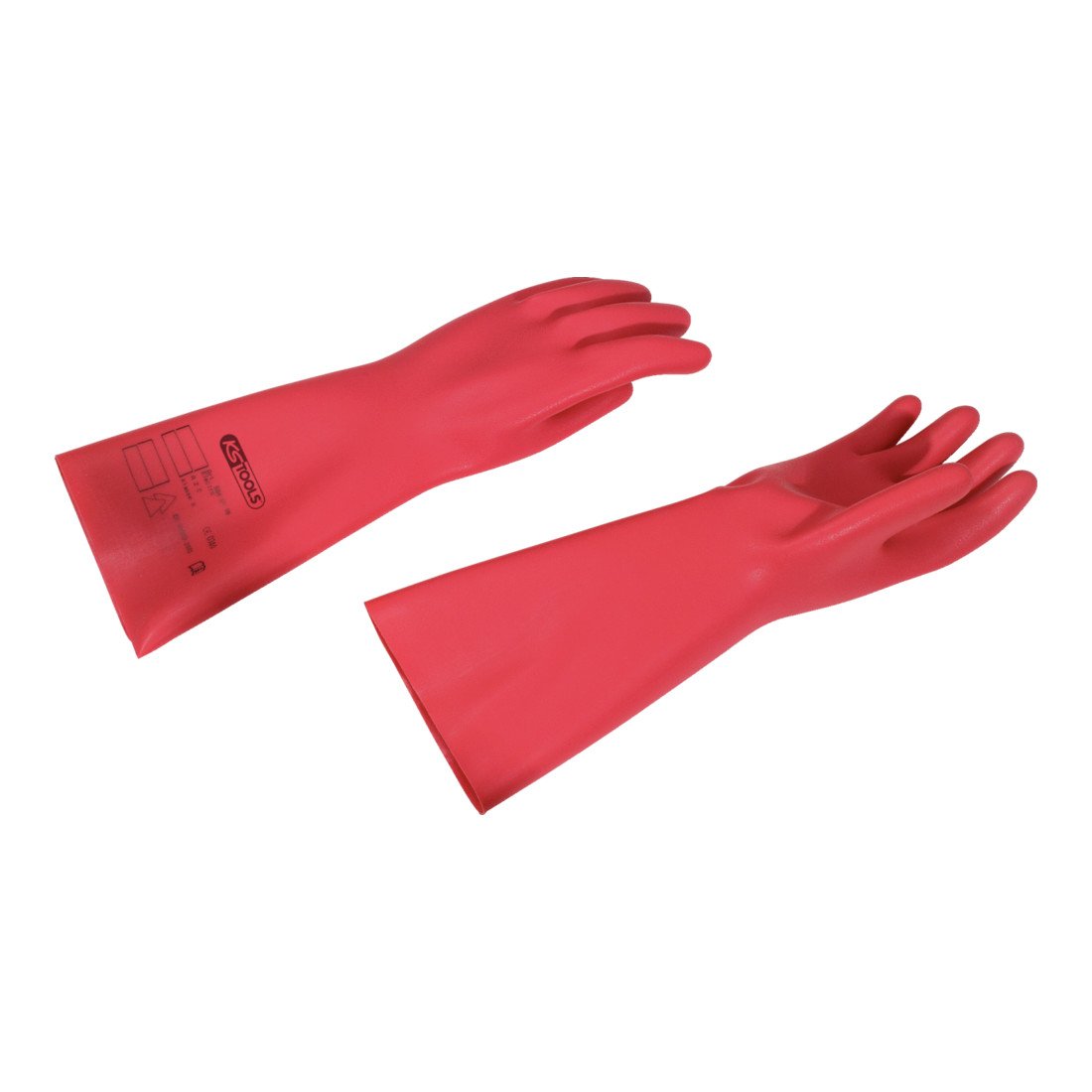 KS Tools 117.1757 Guanto protettivo da elettricista con isolamento protettivo, taglia10, forza 1, classe 00, rosso