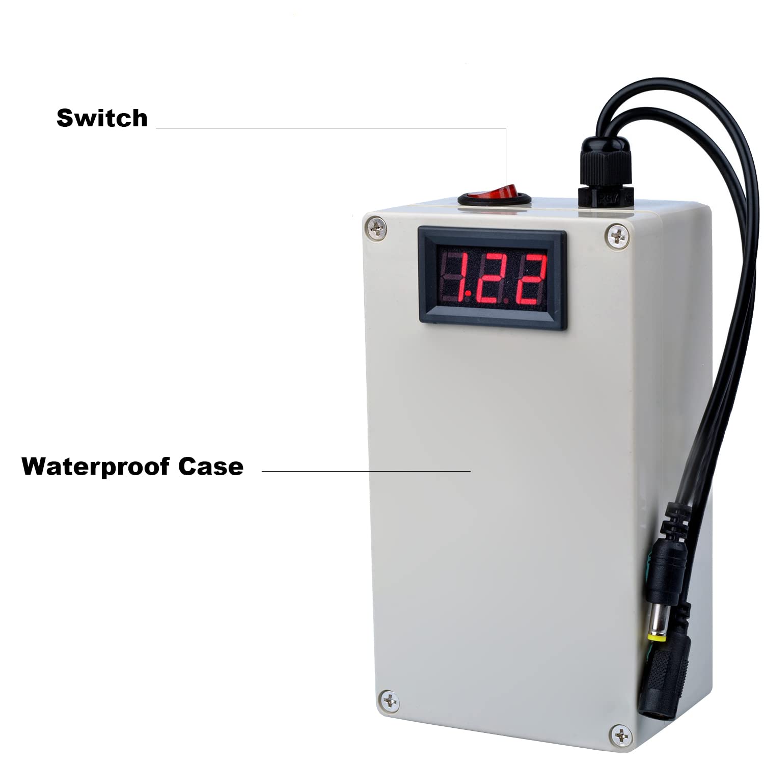 Paquete de batería de Litio 12V 30000mAh 20000mAh 10400mAh Batería de polímero de Iones de Litio con Estuche Impermeable y protección BMS Uso para Motor batería de Repuesto