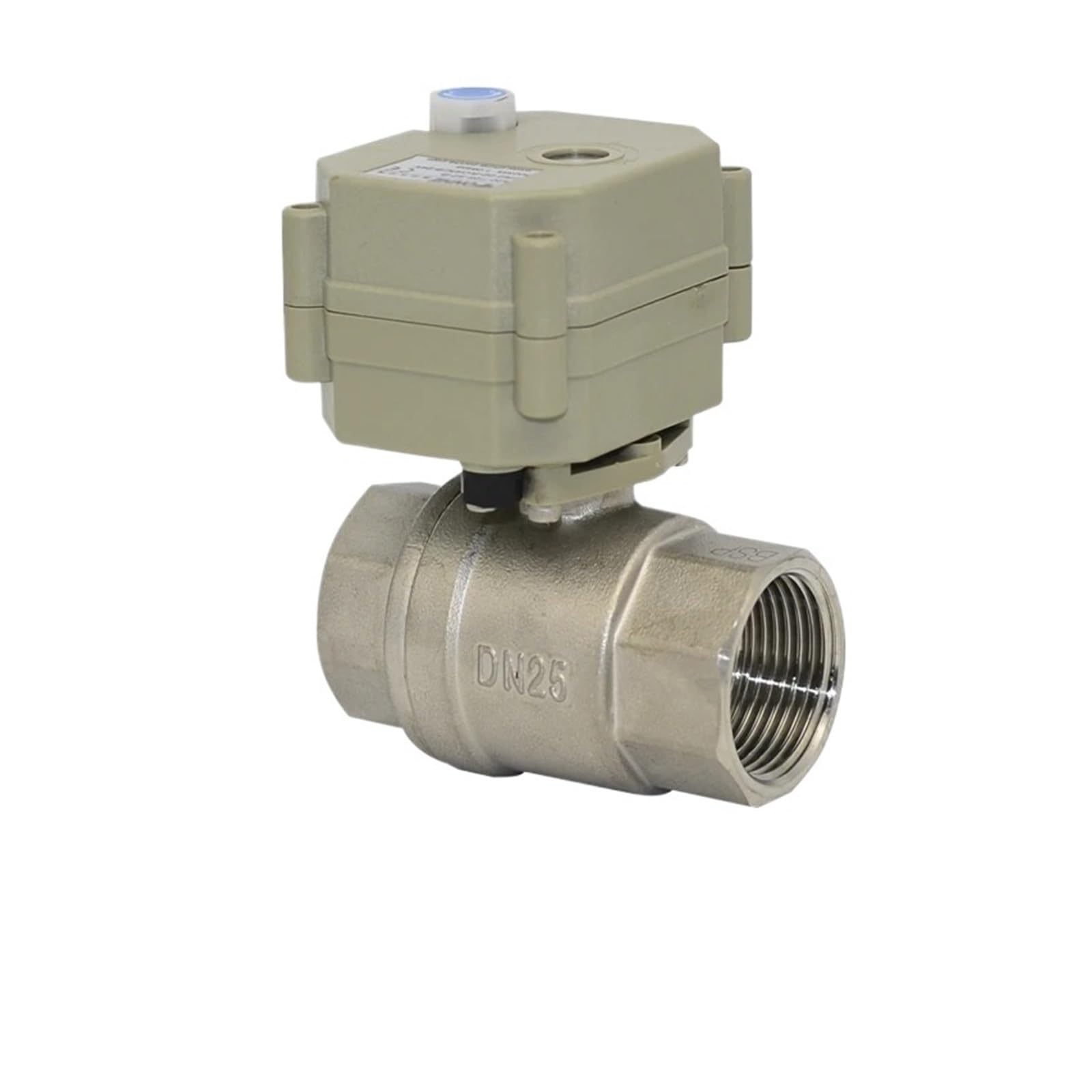 Vannes motorisées DN25 AC DC 9V 12V 24V vanne inox 3 fils automatique NPT CR303