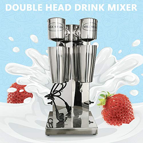 DNYSYSJ-Electric-Milkshake-Maker-Commercial-Stainless-Steel-Drink-Mixer-Shake-Machine-Speed-Adjustable-Smoothie-Milk-Ice-Cream-Blender-Double-Cup