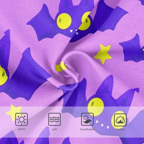 Toddler Underwear Floral 2t Cotton Cute Panties Girl Designer Kids Undies Briefs Cute Purple Cartoon Bats Stars3