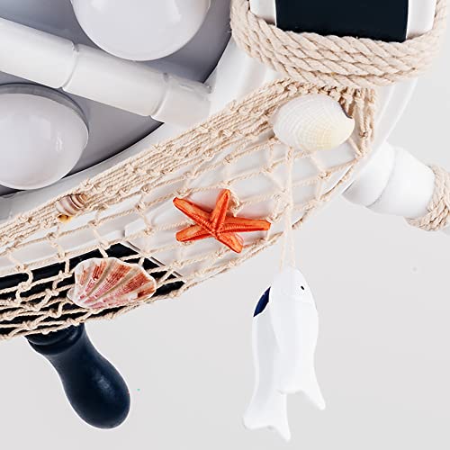 Aeyee Nautical Ceiling Fan with Lights and Remote Control, 42" LED Ceiling Fan, Reversible Fan Chandeliers for Kids' Room Nursery in White - Image 6