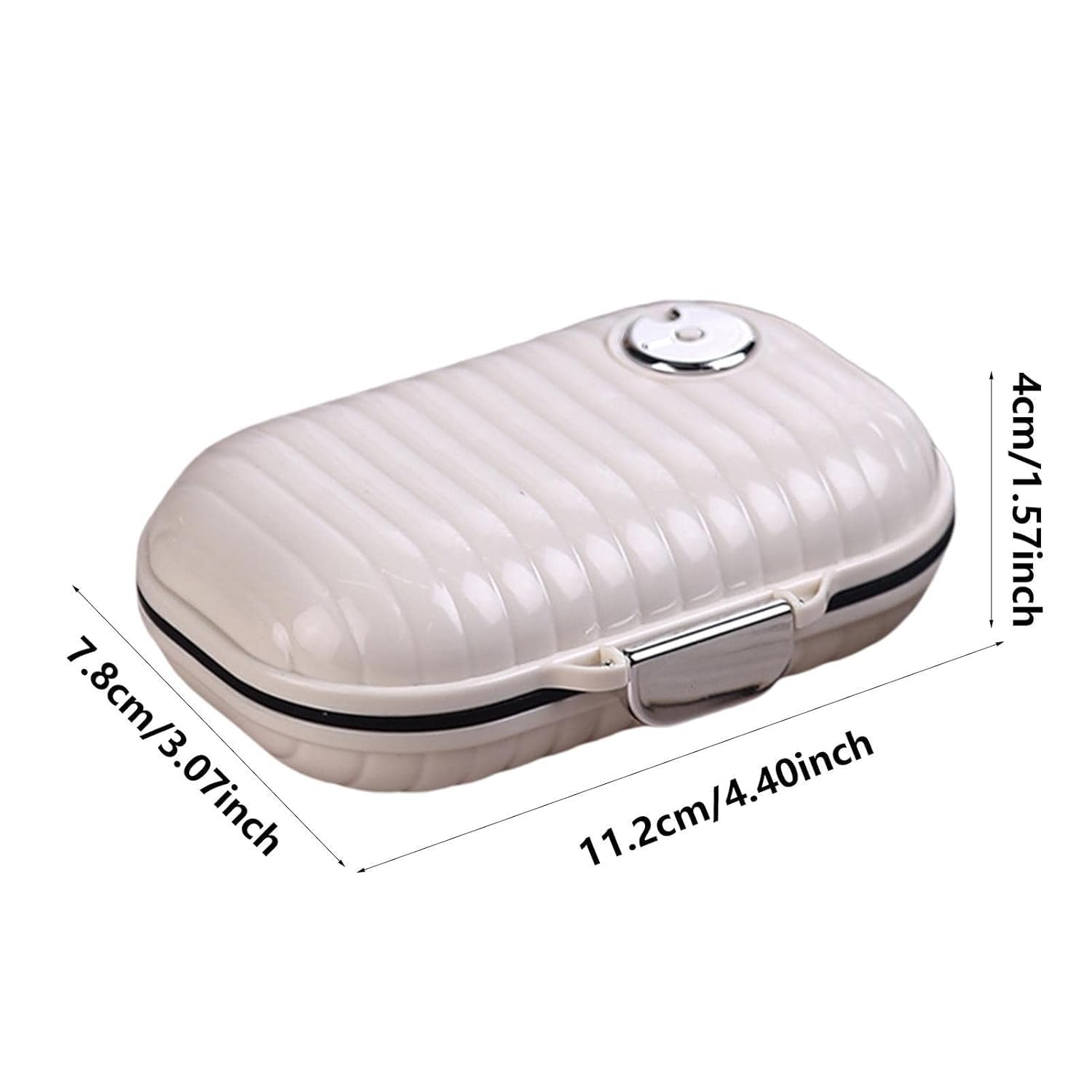 MVM Enterprise Travel Pill Box, Portable Pill Box with 7 Compartments, Moistureproof Travel Pill Organiser, 7 Day Pocket Pharmacy Small Daily Pill Box for Travel