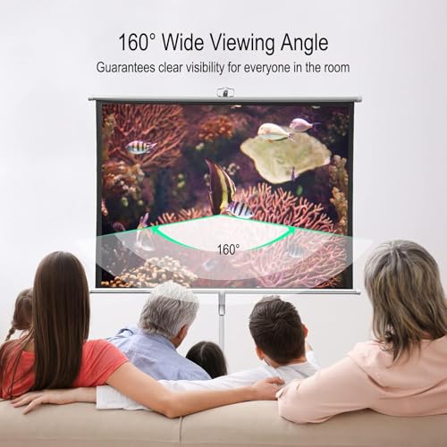 Pantalla de proyección portátil con trípode 16:9 60 pulgadas miniatura 6