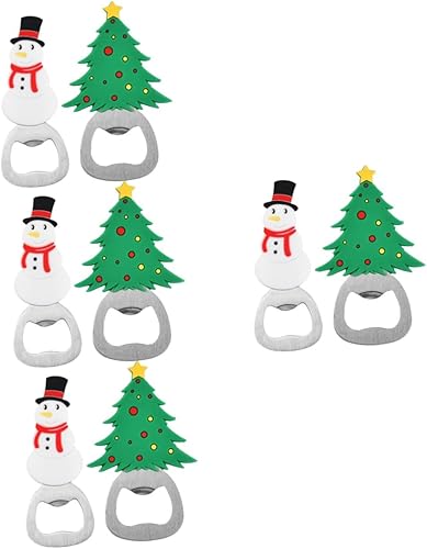 Didiseaon Abrebotellas de vino de Navidad, abrebotellas con forma de árbol de Navidad, rellenos de bolsas de fiesta de Navidad, abrebotellas de