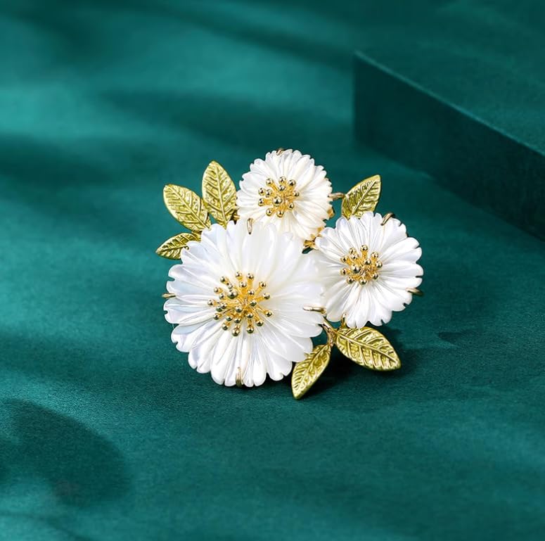 Image of Elegant Pink Lily Flower Brooch Pin for Women - Rhinestone Lily Lapel Pin for Coats, Jackets, and Sweaters