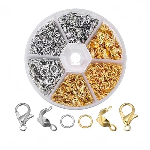 6 Chiusure per collane e braccialetti FER 41 - Materiali - Bigiotte