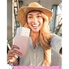 Hello Kitty Passport Holder for Travel Women Official License, Blush Pink Passport Cover, Sanrio Gifts
