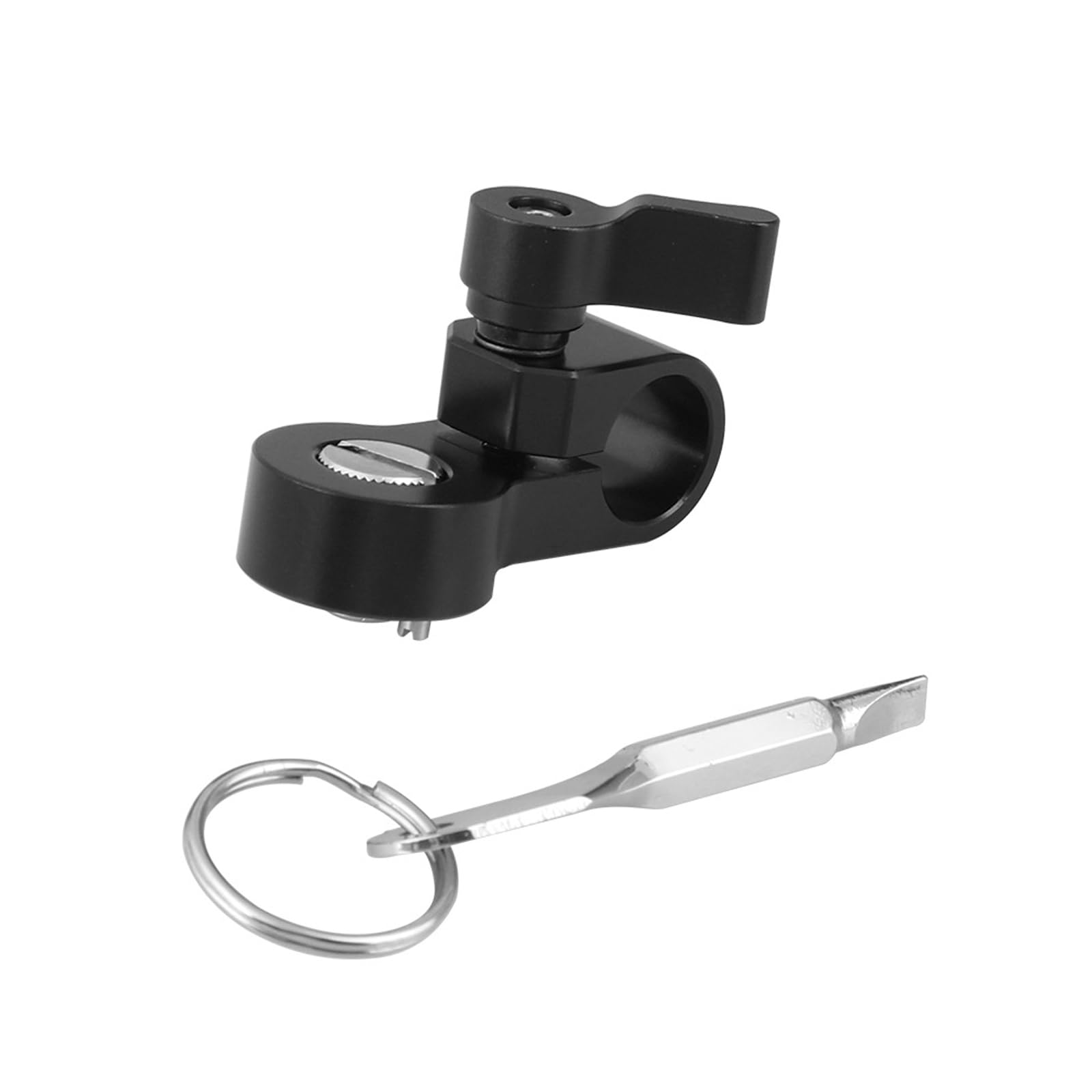 Easy Install 15mm Pipe Clamp with Single Hole Design Aluminum Alloy for Longevities in Industrial and Studio Use Photography Clamp