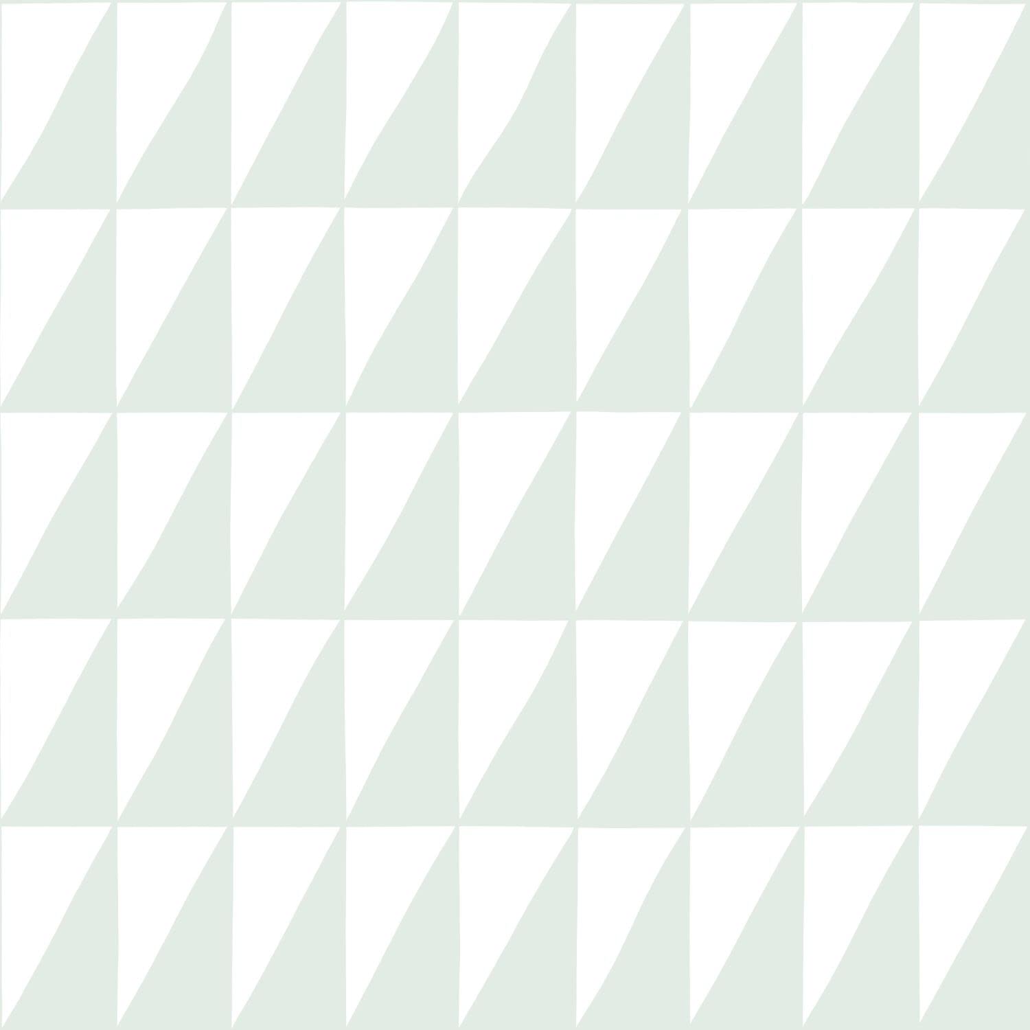 ESTAhome Tapeta trójkąty graficzne miętowej zieleni 53 cm x 10.05 m