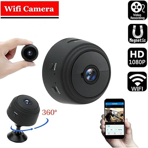 Miniatura 5 de SXBCyan Mini cámara A9 WiFi HD 1080p grabadora de video inalámbrica grabadora de voz cámara de monitoreo de seguridad hogar inteligente para bebés y