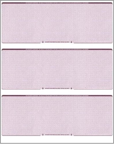 Compuchecks Business Voucher Checks Stock - Computer Laser Checks - 3 Checks Per Page, 100 Sheets/300 Checks, Burgundy Diamond