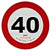 StickersLab - CONTRASSEGNO Disco Limite velocità Adesivo RETROIRIFLETTENTE 3M OMOLOGATI in Classe 2 (40 km/h)