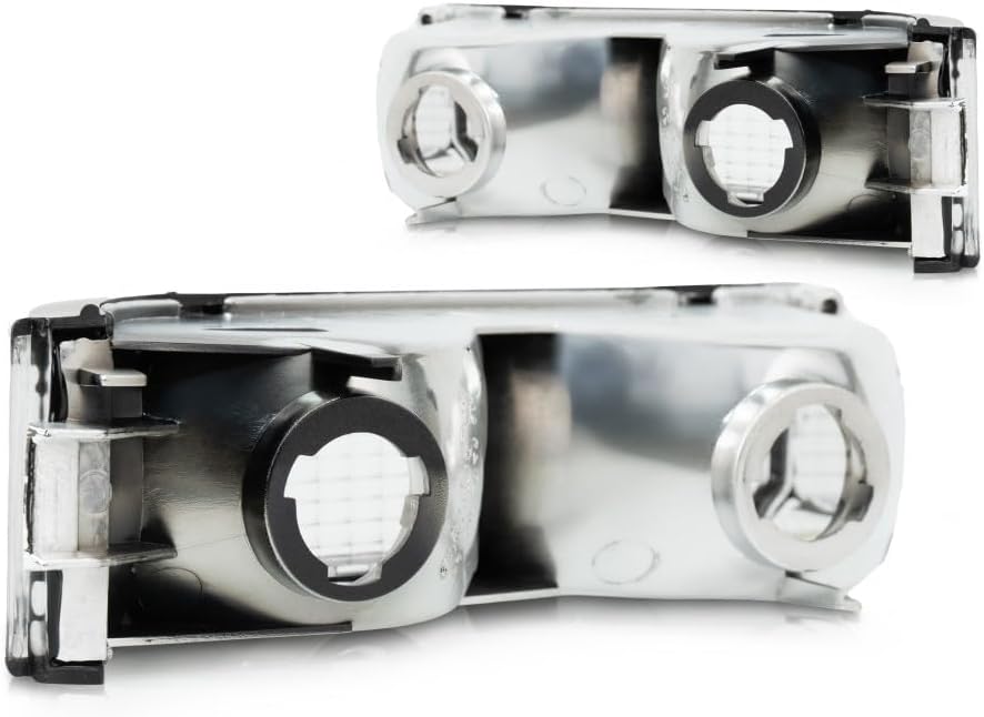 CarLights360: For 1988-2000 Chevy GMC C2500 Turn Signal/Parking Light Assembly Driver and Passenger Side Pair | GM2520104 GM2521104 Vehicle Trim: w/Sealed Beam Headlamp