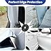 Ymiueip Car Door Edge Guards Strip - Upgraded, Easy Install, Tightly, Fade-Resistant, Universal Fit Most of Cars, Black Automotive Door Protector, Rubber Edge Trim Molding, 16.5Ft