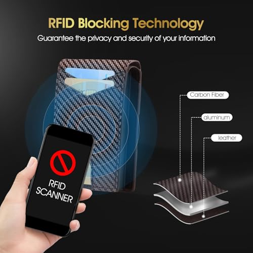 Card Wallet for Men, 2-in-1 Detachable Pop-up Wallet+ Magsafe Wallet, Cash and Credit Card Slots，Aluminum RFID Blocking Minimalist Wallet, Front Pocket Wallet mens gifts4