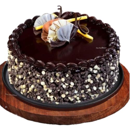 Image of The FloralMart Flakey Hearts FlavoredCake Eggless | Birthday | Anniversary | Same Day Delivery (1000 GM, Truffle)