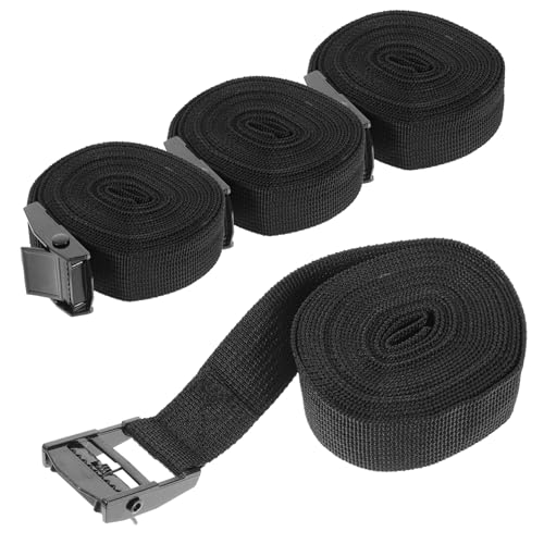 Happyyami Ratchet Tie-Downs Heavy Duty Straps for Kayak Roof Rack Luggage Metal Buckles