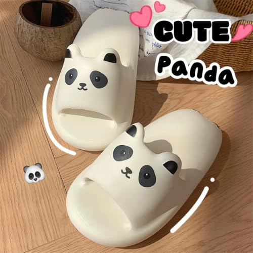 Cartoon Slides Thick Sole Cute Animal Slippers Kawaii Cat Panda for Women Girl Men Indoor Outdoor Soft2