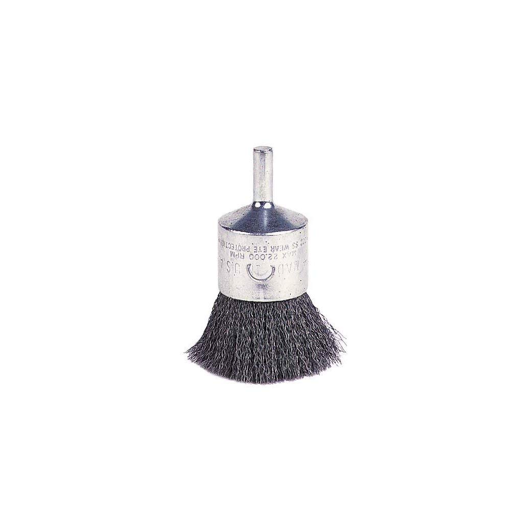 WEILER 10009 Crimped Wire End Brush - Diameter: 1