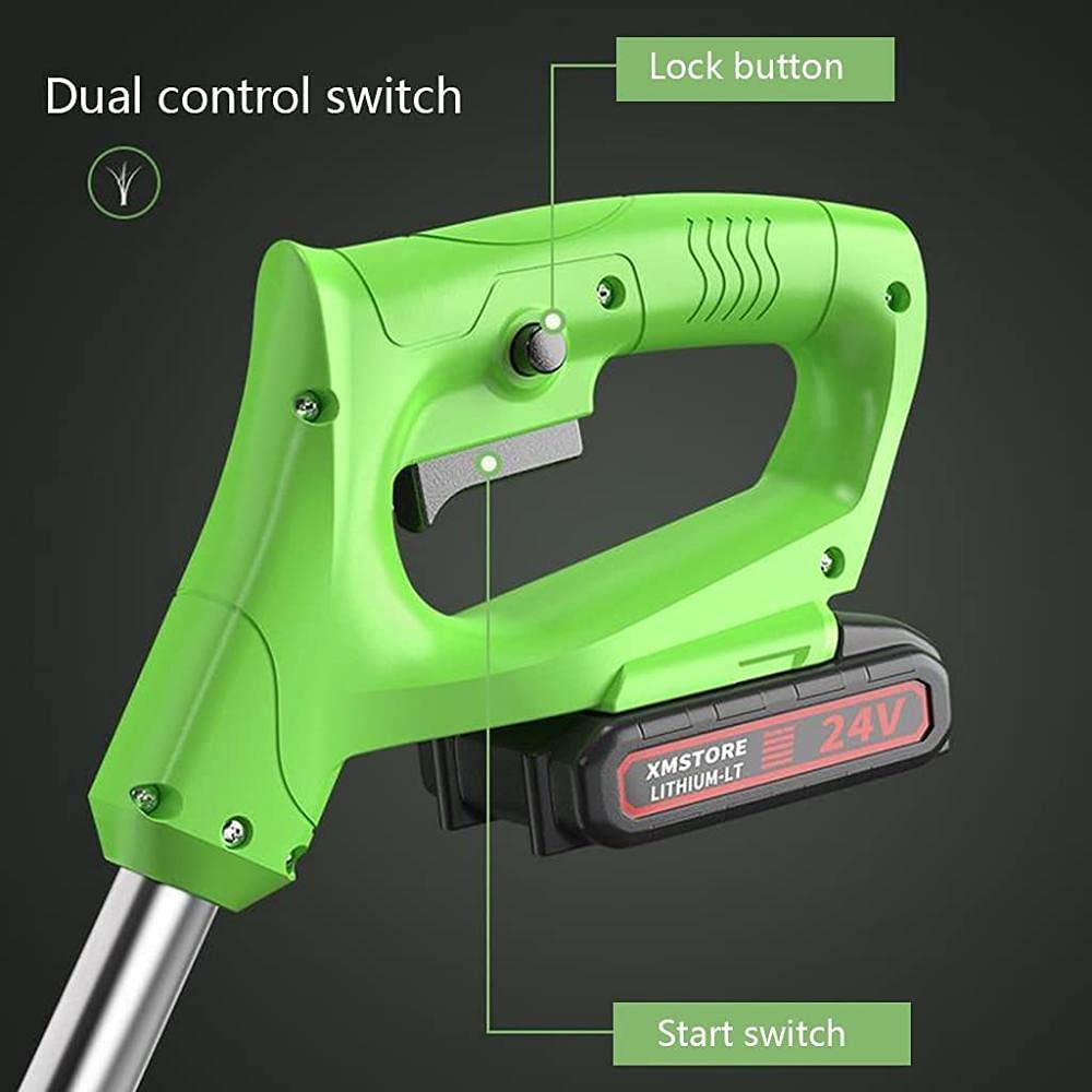 Cortadora de césped doméstica pequeña, Recargable, 1600 W, cortacésped, desmaleza y arbustos. Reemplaza fácilmente la desmalezadora Manual. 36 V, 18 000 mA.
