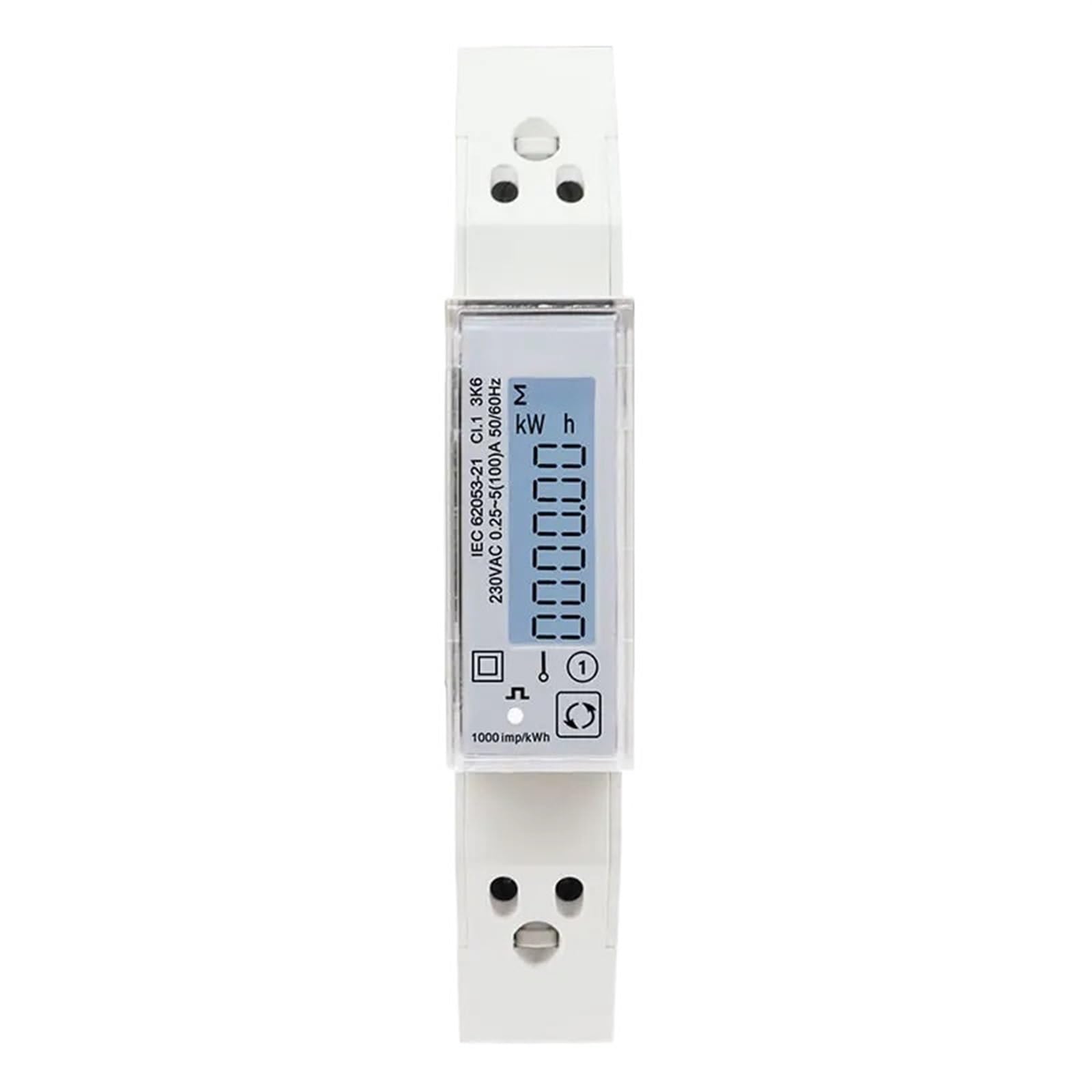 Din Rail Energy Consumption Multi Function Watt Hour Meter 100A RS485 230V SDM120 V A PF Hz(TAC1101)