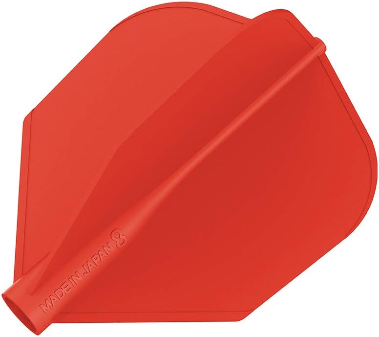 8 Flight Dart Flights No.2 and No.6 Moulded Flight System Black