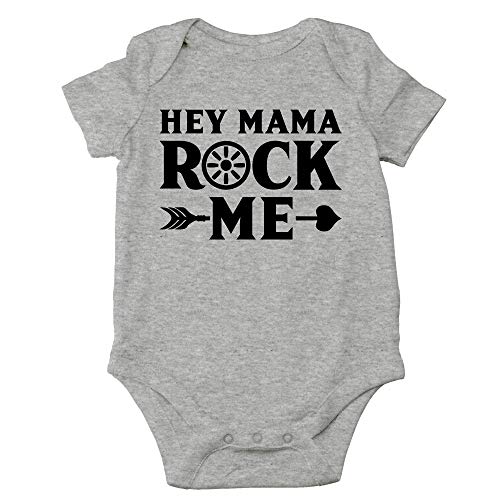 Image of CBTwear Hey Mama Rock Me - Baby Clothes - Funny Newborn Bodysuit Outfits for Boys and Girls