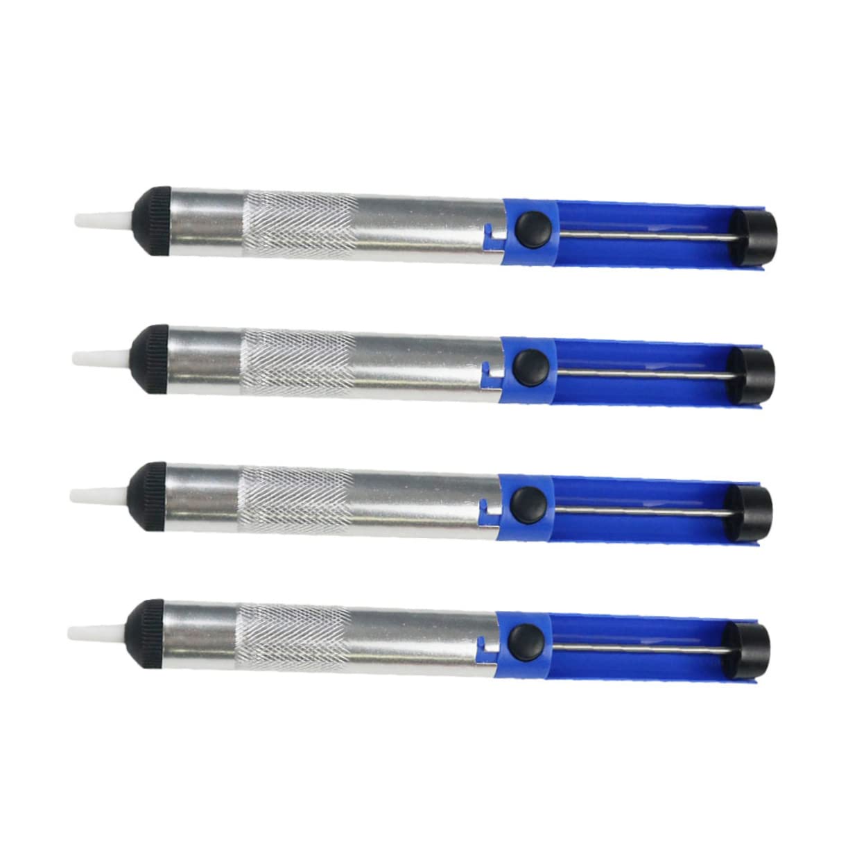 SEWOART 4pcs Suction Pump Solder Removal Tool Desoldering Pen Soldering Tool Vaccum Pump Suckers Solder Removal Sucker Hand Vacuum Pump Desoldering Pump with Teflone Tip Solder Sucker Abs