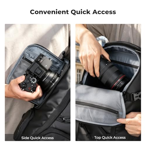 Image of K&F CONCEPT Camera Backpack,Camera Bags for Photographers 30L Large Capacity with Raincover and 16 Inch Laptop Compartment Compatible for Canon /Nikon /Sony /DJI Mavic Drone Travel