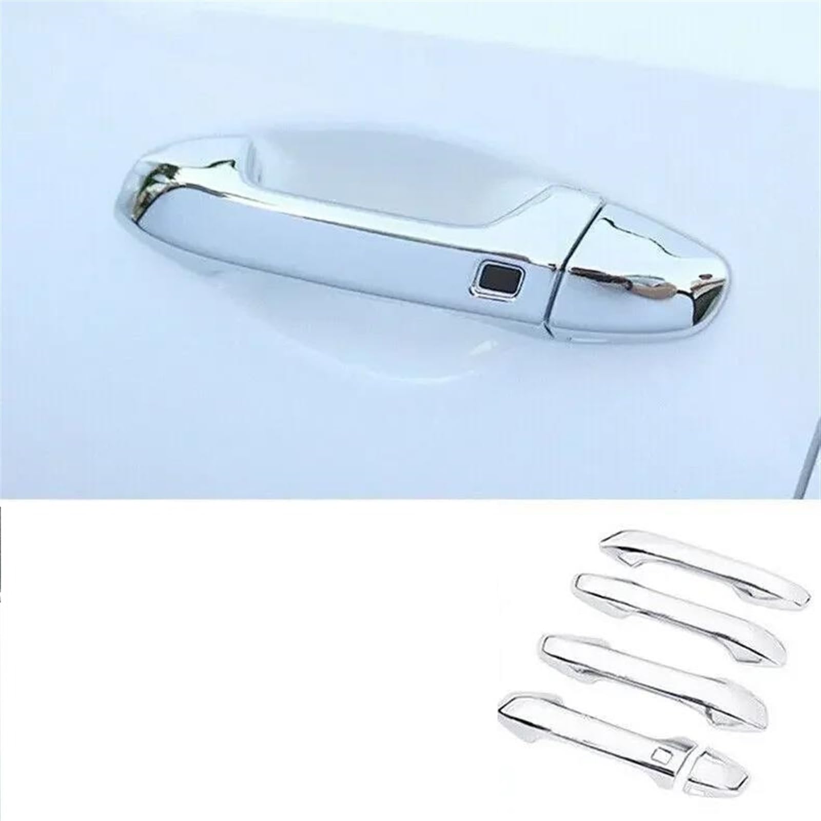 NOHEEU Car Door Handle Cover Exterior Trim Decorative for Kia for Cerato for Forte K3 2019-2022(Silver A)