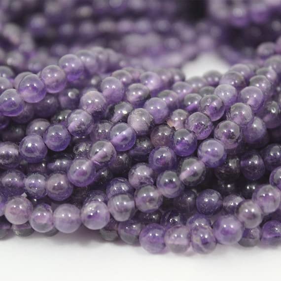 Perles d'améthyste pour création de bijoux de lithothérapie et bien-être