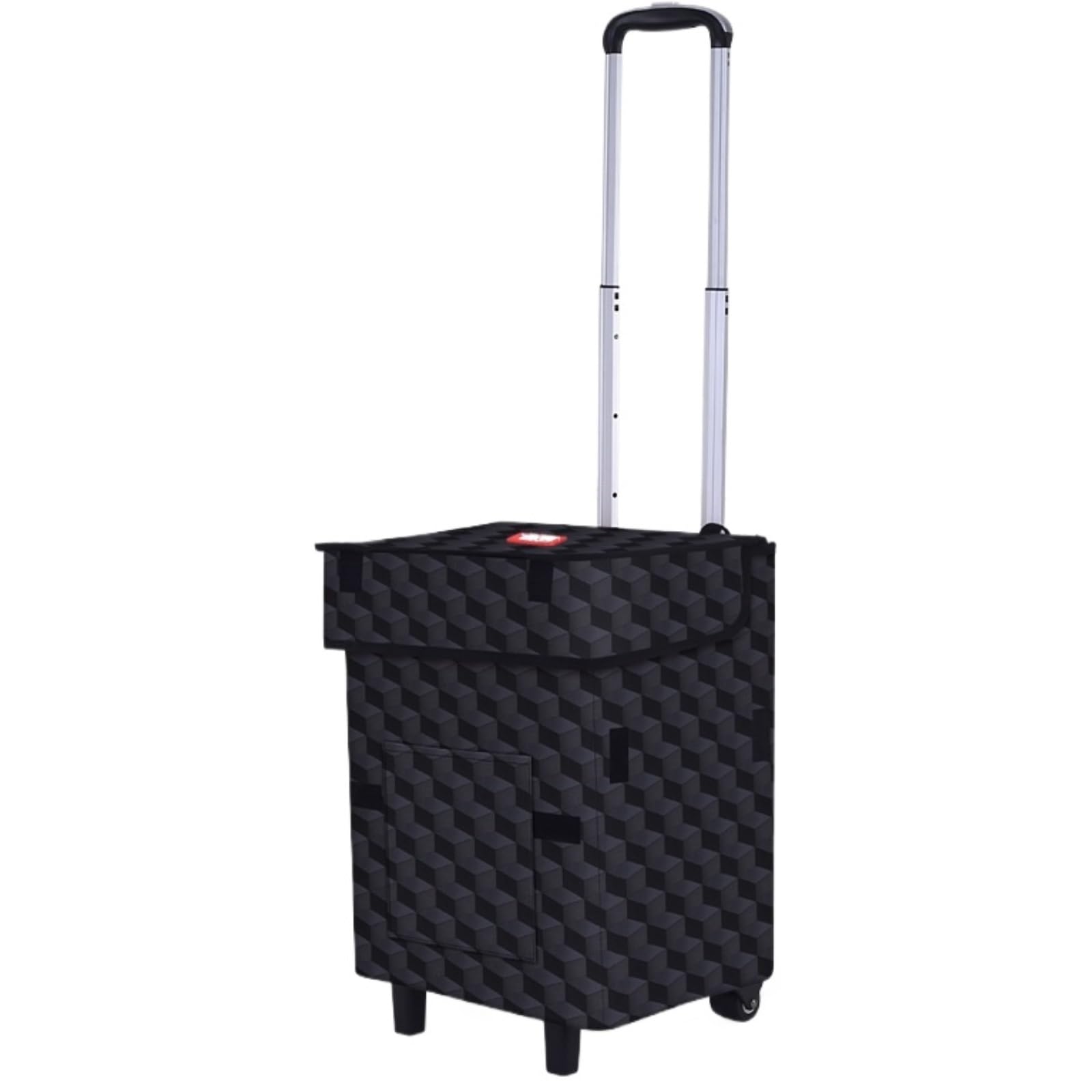 Dannmpx Multi-Colored-C Shopping Trolley Folding Shopping Cart Portable Grocery Tote For Travel Daily Errands Utility Cart(Multi-Colored-C)