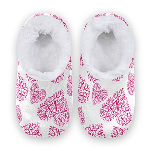 Unisex Fuzzy House Slippers Memory Foam Warm Slip Shoes Fur Lining M-XXL