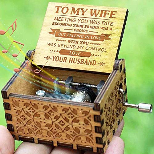 Engraved Music Box - You are My Sunshine, Gift for Your Wife - Falling In Love With You.