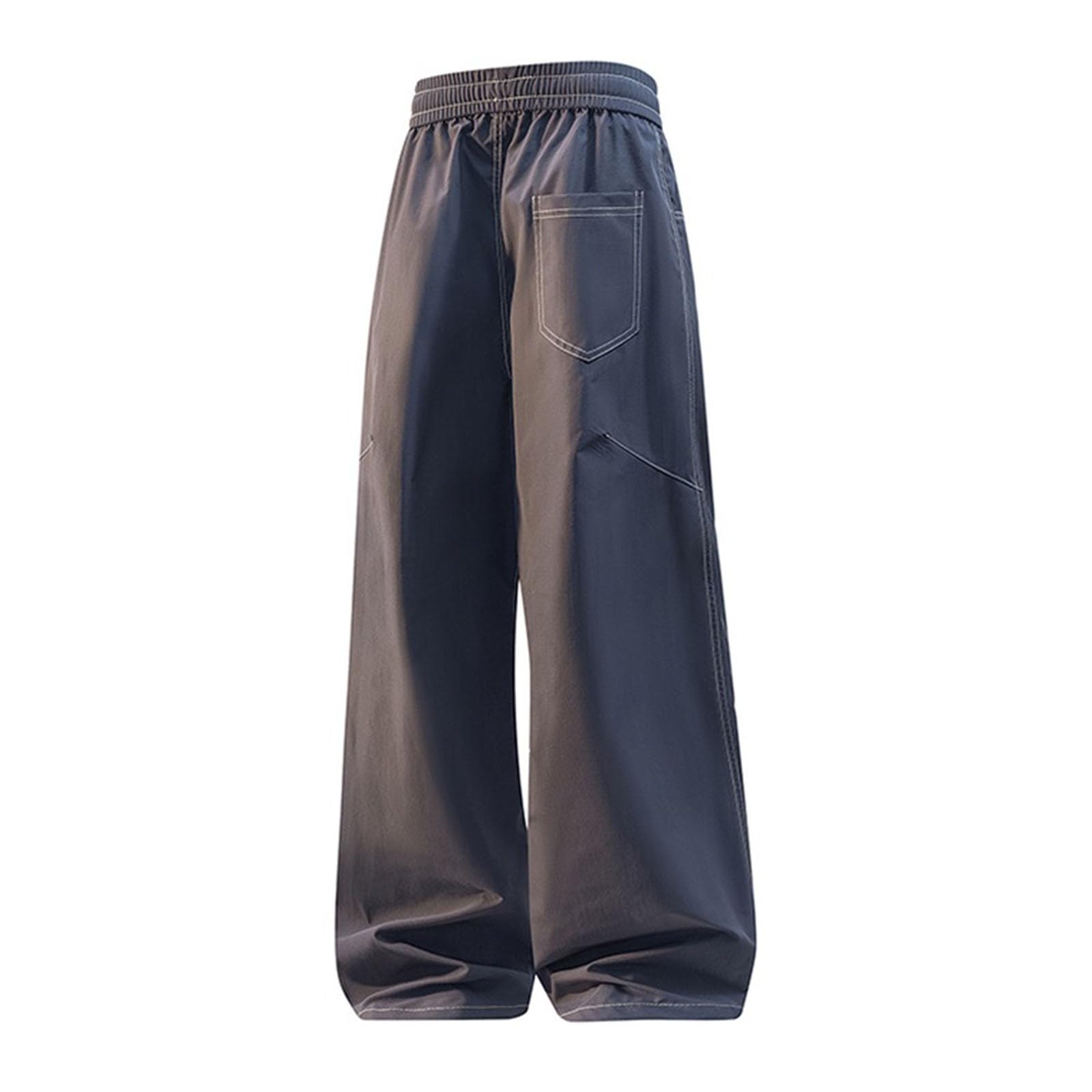 Schlichte Vielseitige Herren Freizeithose Gewaschenem Stoff mit Ziernähten Rambler Lightweight Pants Herren Dngrs Jogginghose Jogginghose Jeansoptik Arbeitshose Männer Kurz