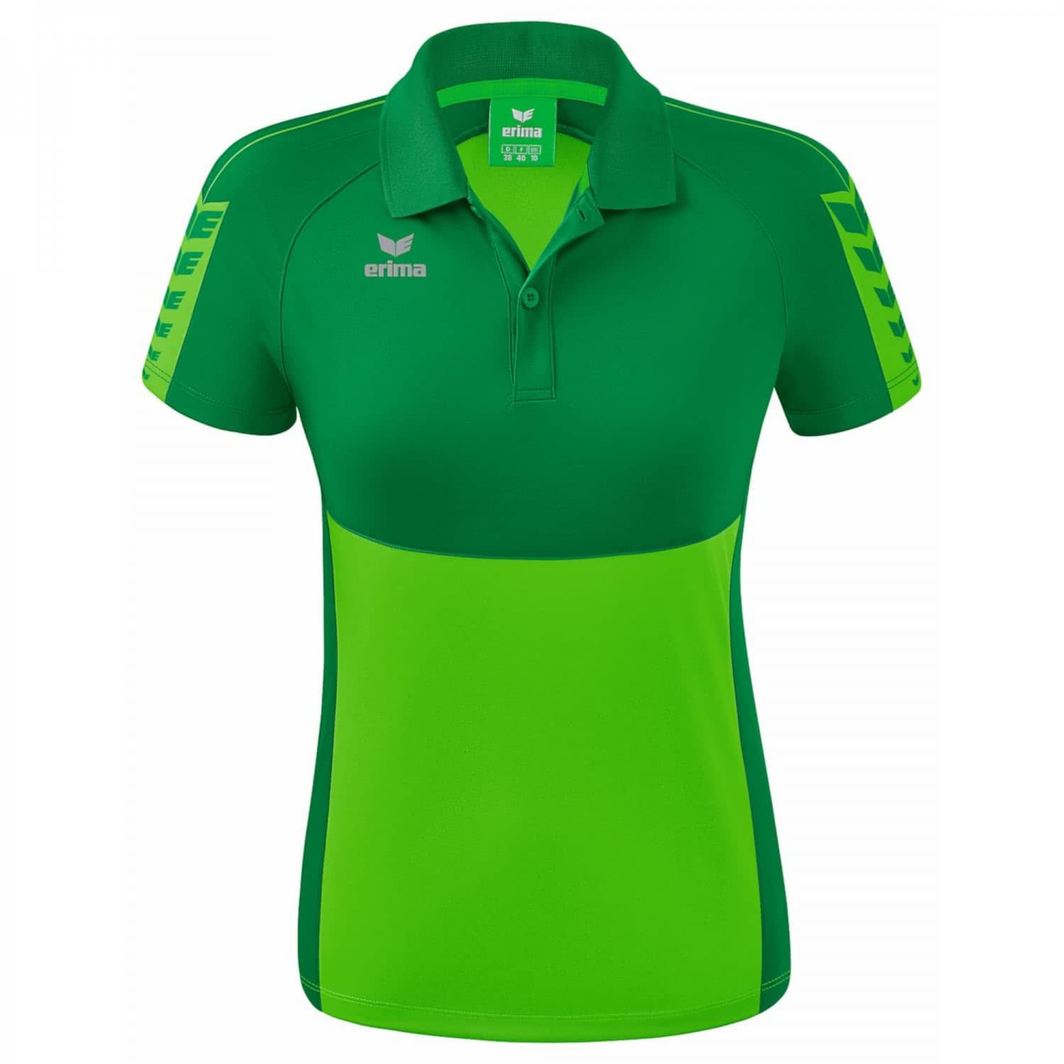 Erima Women's Six Wings Sport Polo, Green, 38