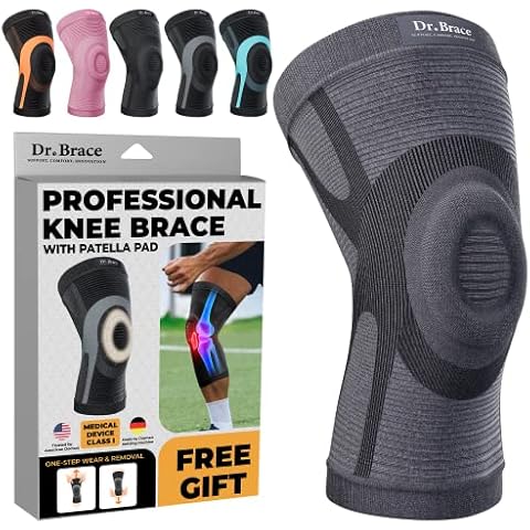 DR. BRACE ELITE Knee Brace Sleeve (Moon, X-Large) Cover