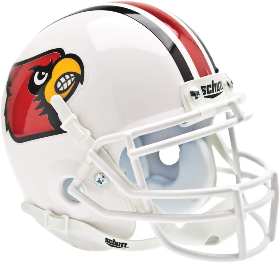 Schutt Sports NCAA Louisville Cardinals Mini Authentic Football Helmet, Red Chrome Alt. 4 : Everything Else