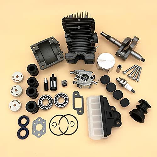 42.5MM części do pił łańcuchowych silnik zespół silnika tłok cylindra gaźnik AV bufor do S MS250 MS230 025 023 MS 250 230 części zamienne