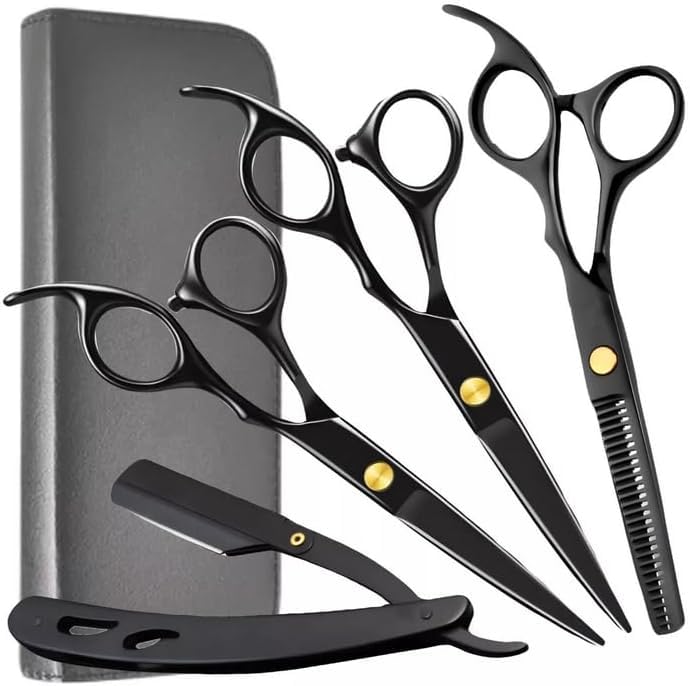 Kit Tesoura De Titânio Premium Com 3 Unid De Tamanhos Diferentes Patchwork