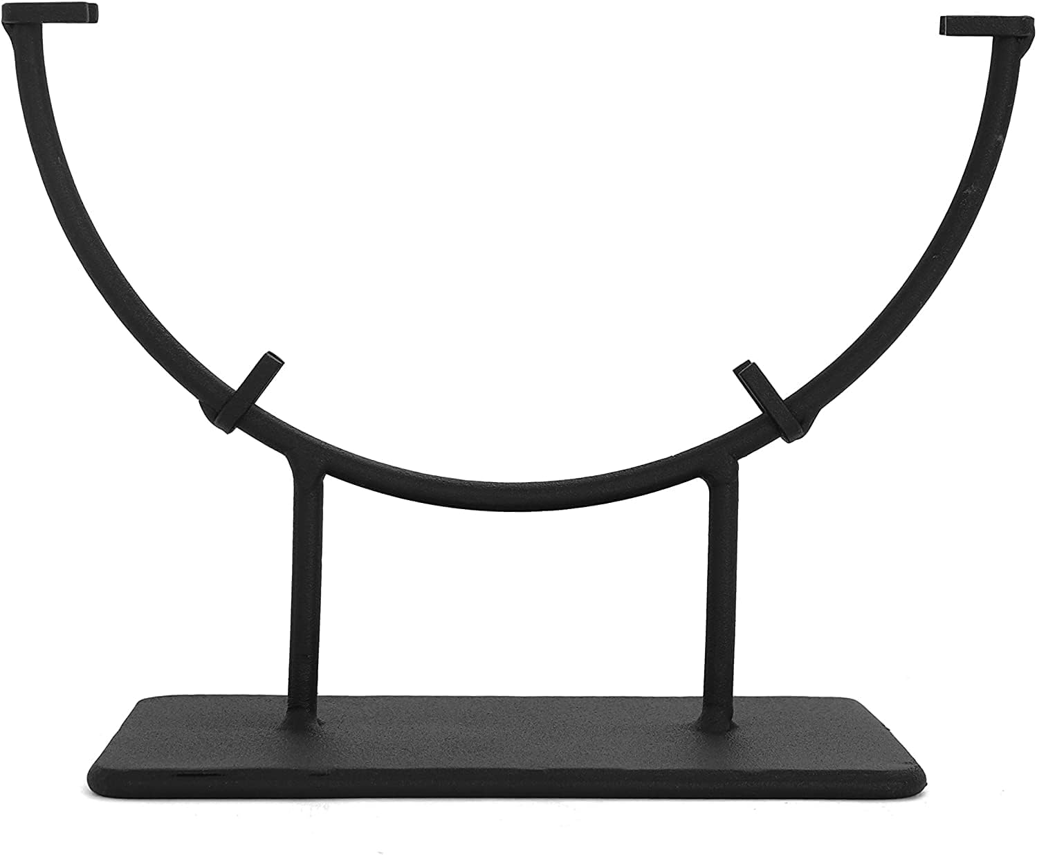 Milltown Merchants Round Metal Display Stand - Fused Glass Art Base - Plate Holder - Round Art Panel Stand (3 Pack, 8")