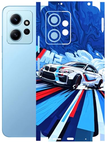 Image of AtOdds - Full Body Back Screen Guard Protector Film - Lamination Wrap Skin Sticker Compatible with REDMI Note 12 (4G) | Scratchproof Matte Finish (BWM)
