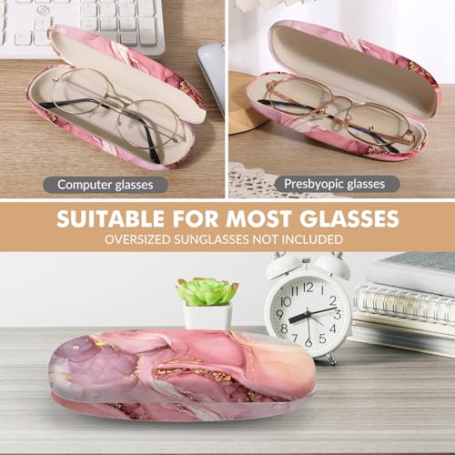 Image of Glasses Case Hard Shell,Portable Protective Eyeglasses Case, Eyeglass Holder Box with Cleaning Cloth, for men women