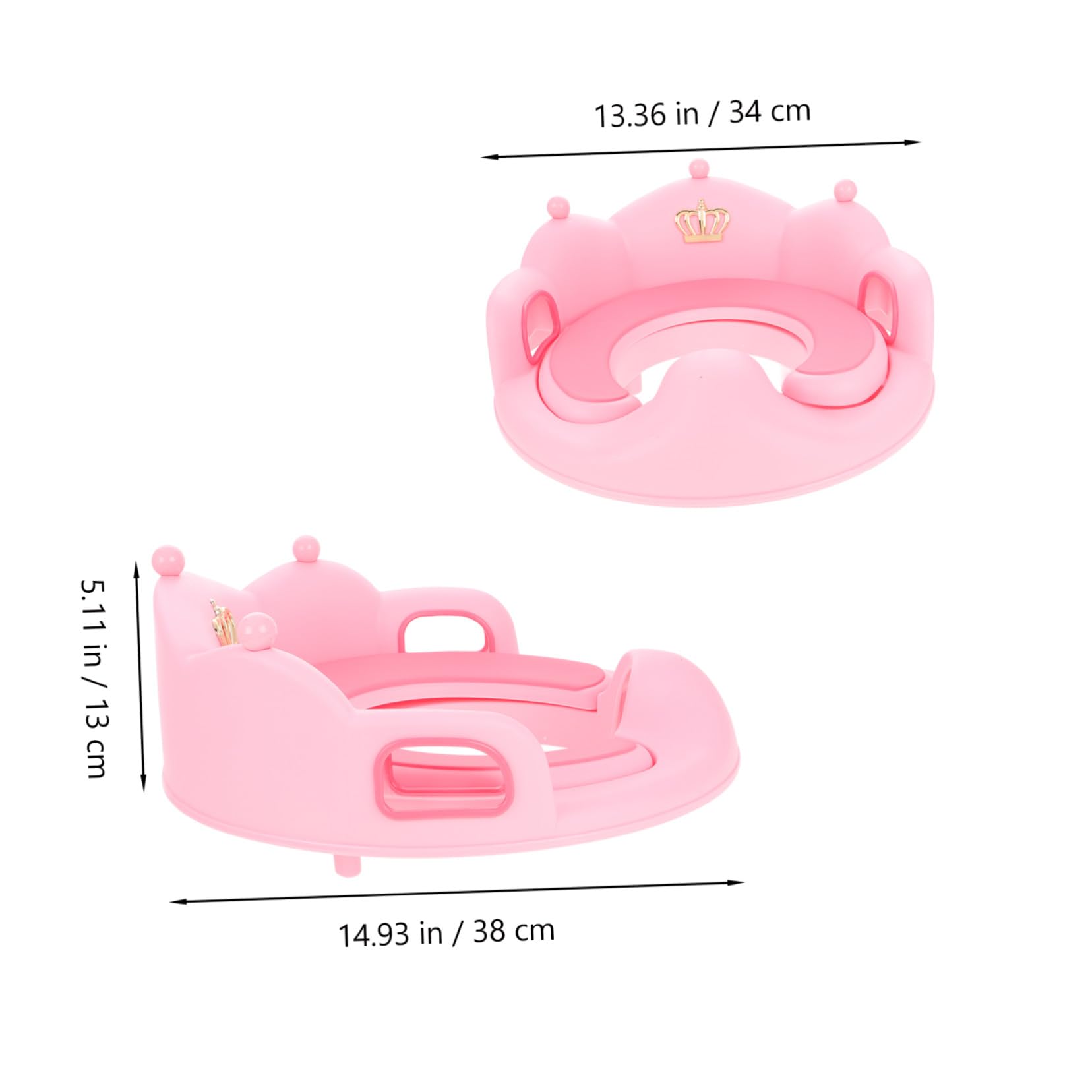 GALPADA Asiento de Inodoro para Asiento de Entrenamiento para Ir al Baño para Niñas y Pequeños Color Neutro Reductor Wc de Entrenamiento con Escalera