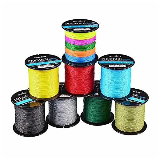 Ny 100 m 4 stativ superstark testning multifilament PE flätad fiskelina, 100 meter (gul, 10,0/100 kg)