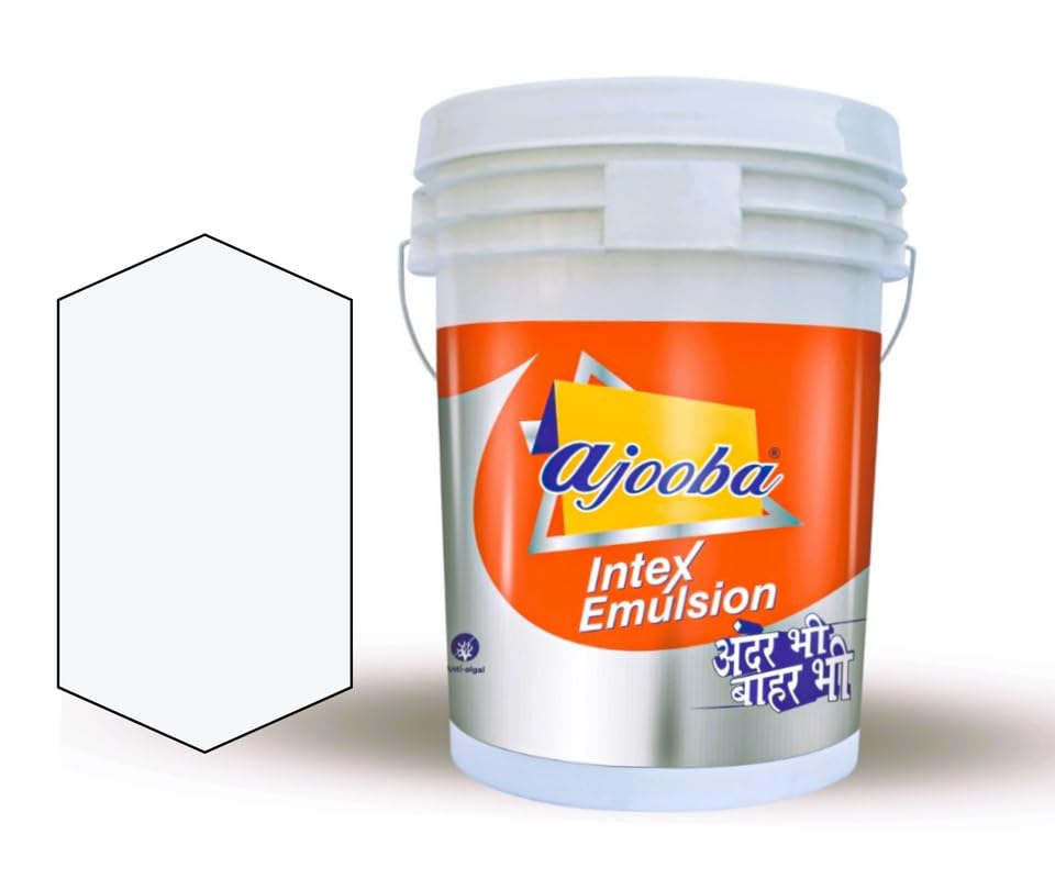 MAGIC PAINTS Ajooba High Gloss Emulsion Paint for Interior & Exterior| High Sheen | Good Coverage| Anti Fading & Anti Algal| Low Dirt Pickup |UV Resistant & Weather Proof WHITE 1KG