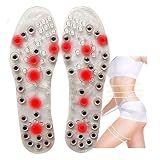 Einlegesohlen Zum Abnehmen,Magnetische Einlegesohlen Zum Abnehmen,einlagen Orthopädische Damen,Schuhpolster Für Reflexzonenmassage,Schmerzlinderung, Gesundheit,Bequeme(Size:EU:41-42,Color:transparent)