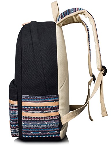 Leaper Casual Canvas Laptop Backpack Backpack bag Travel Bag4