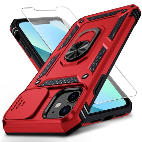 Protection de qualité militaire pour iPhone 12 Mini avec anneau magnétique